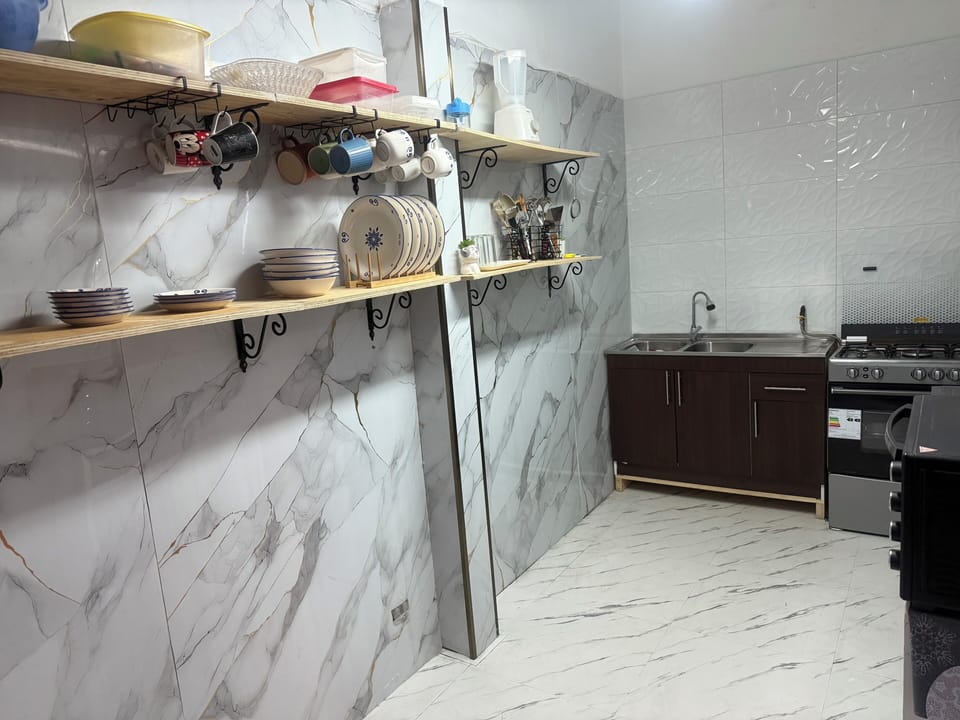 Shared fridge, microwave