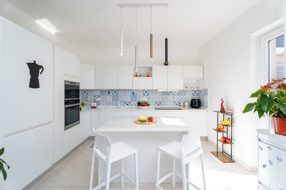 Villa, Sea View | Private kitchen | Full-size fridge, microwave, oven, stovetop