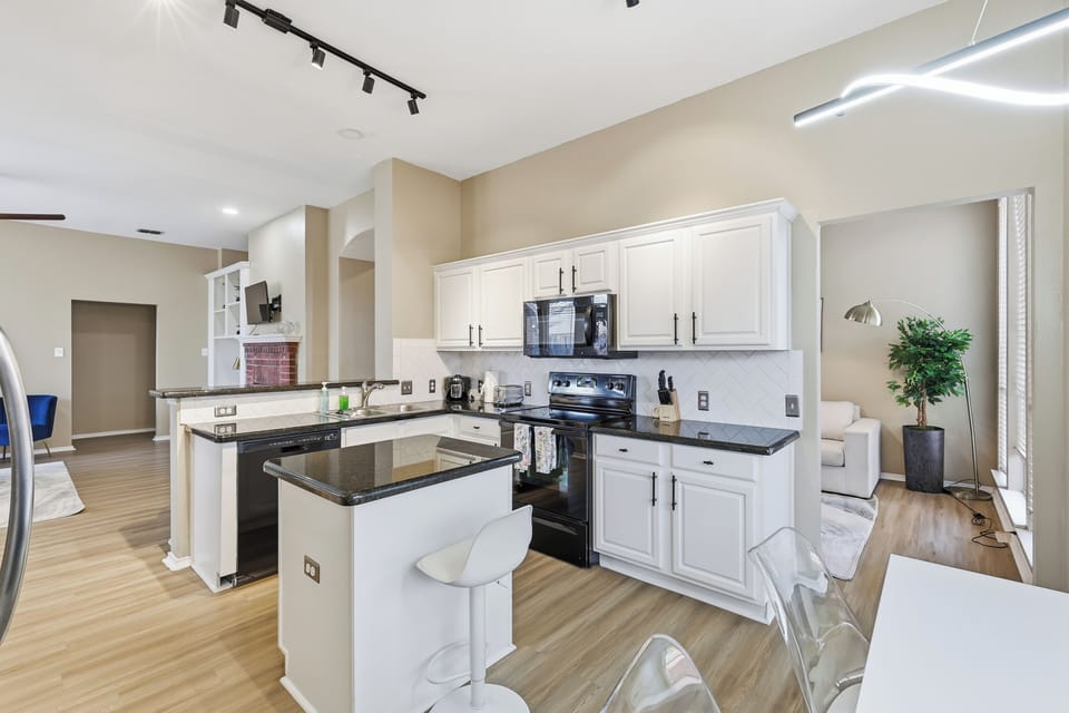 House, Patio | Private kitchen