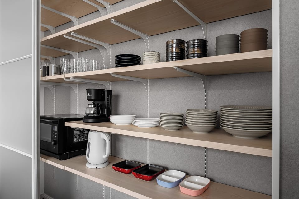 Apartment | Private kitchen | Fridge, microwave, stovetop, toaster
