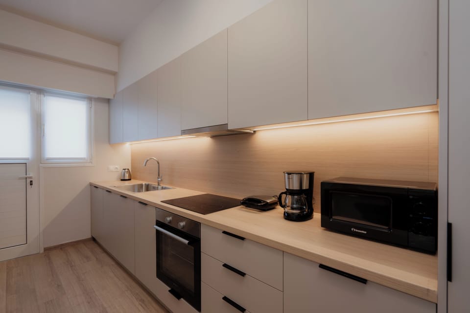 Luxury Apartment, 4 Bedrooms, Non Smoking, City View | Private kitchen | Full-size fridge, microwave, oven, stovetop
