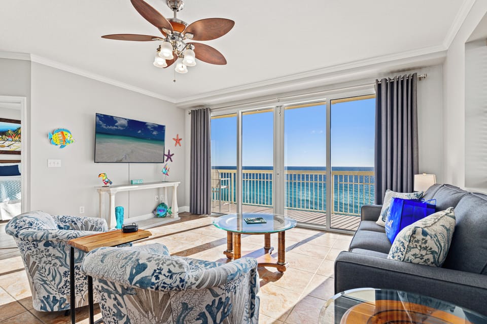 Condo, Multiple Beds, Balcony, Ocean View (Celadon Beach Resort 909) | Living area