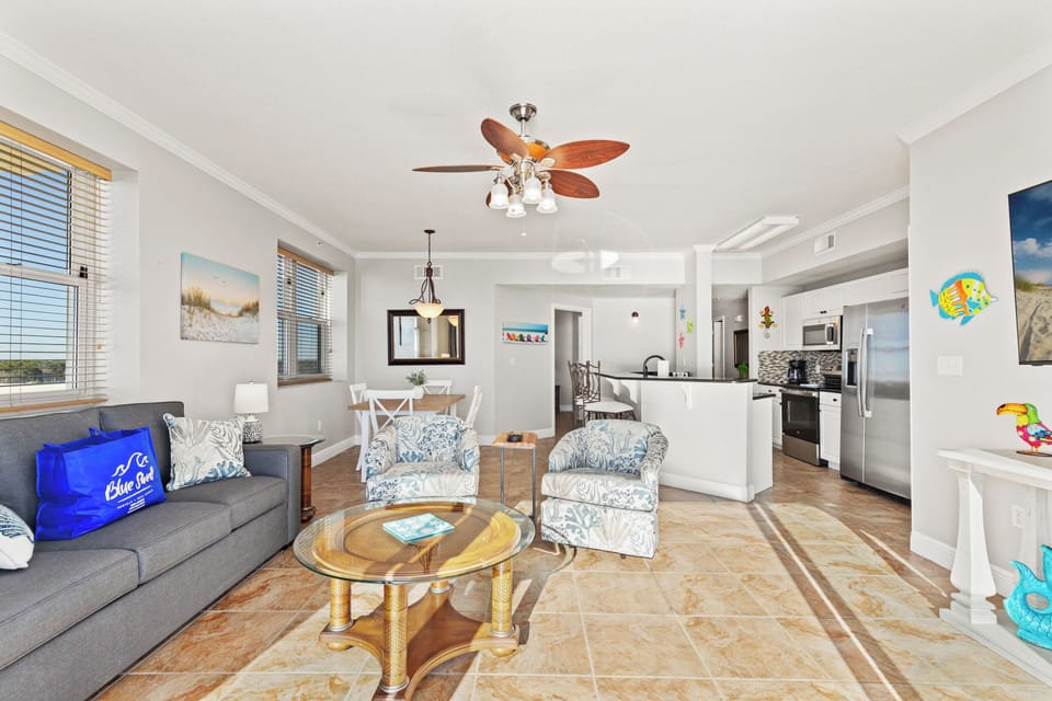 Condo, Multiple Beds, Balcony, Ocean View (Celadon Beach Resort 909) | Living area