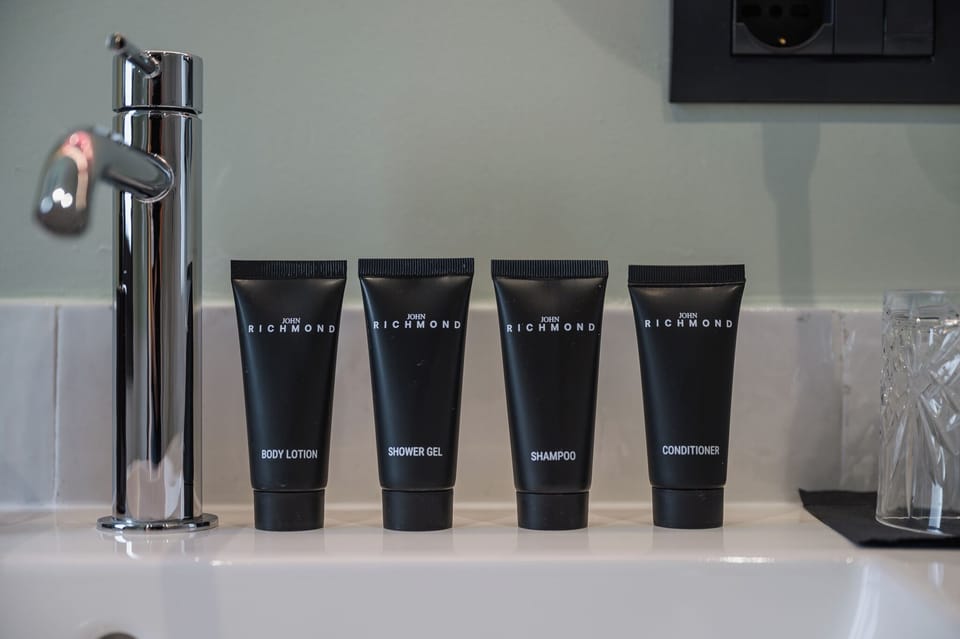 Shower, free toiletries, hair dryer (on request), bidet