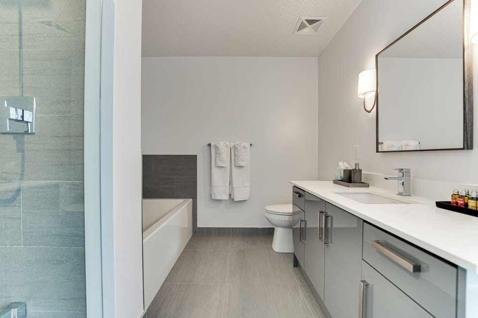 Family Condo, Patio | Bathroom | Combined shower/tub