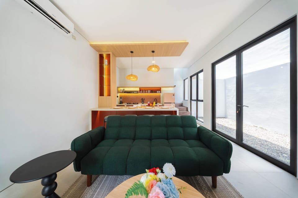Standard Villa, Balcony | Living area | 43-inch LCD TV with digital channels