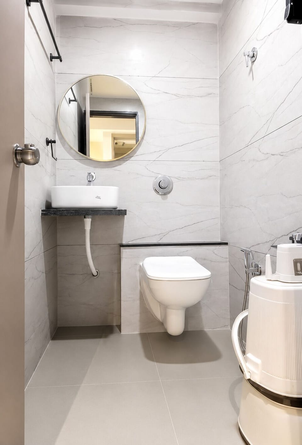 Shower, towels, soap
