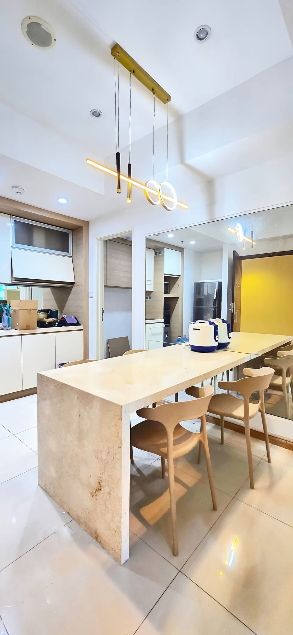 Apartment, 2 Bedrooms, City View | Private kitchen | Fridge, microwave, stovetop, rice cooker