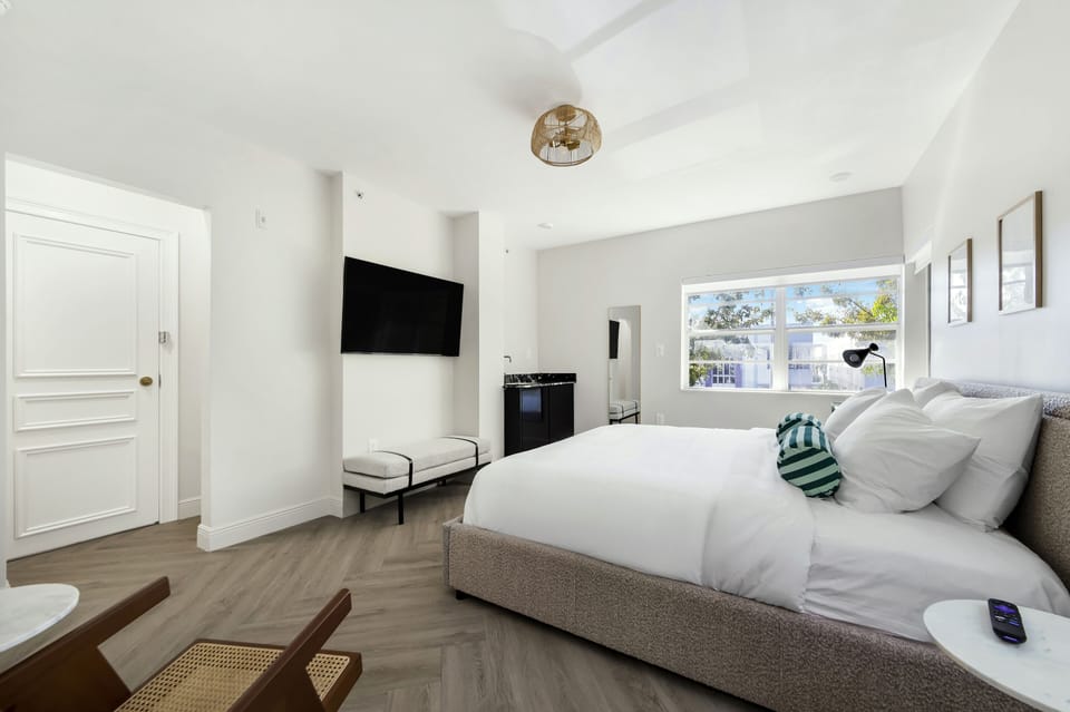Deluxe Room, 1 Queen Bed, Private Bathroom (Self check-in) | Blackout drapes, iron/ironing board, free cribs/infant beds, free WiFi