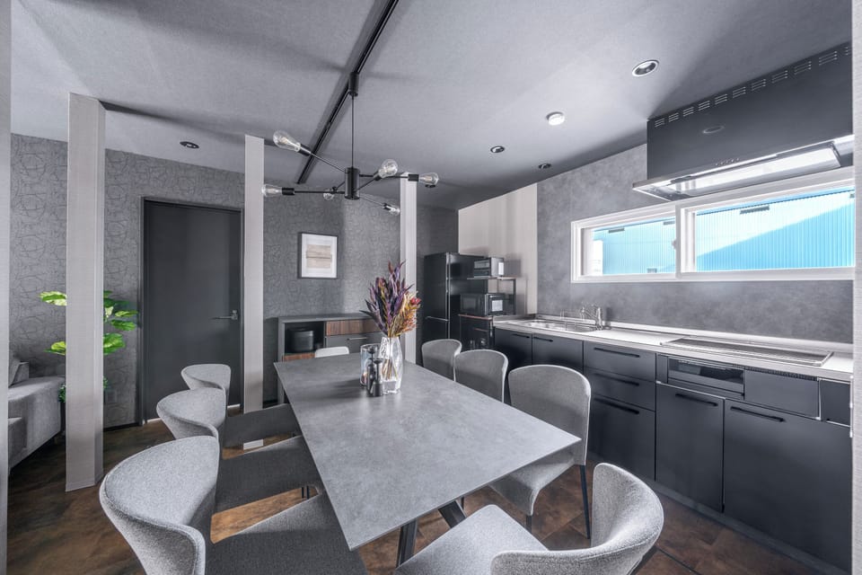 Apartment | Private kitchen | Fridge, microwave, stovetop, cookware/dishes/utensils