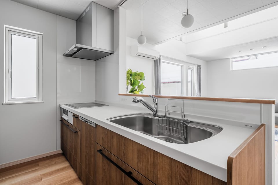 Apartment | Private kitchen | Fridge, microwave, stovetop, dishwasher