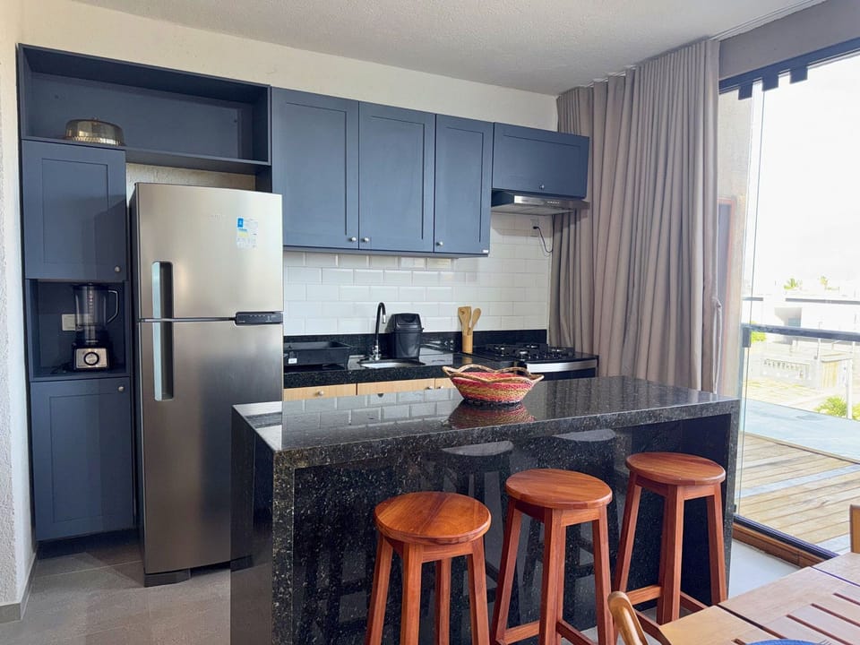 Villa | Private kitchen | Fridge, microwave, oven, stovetop