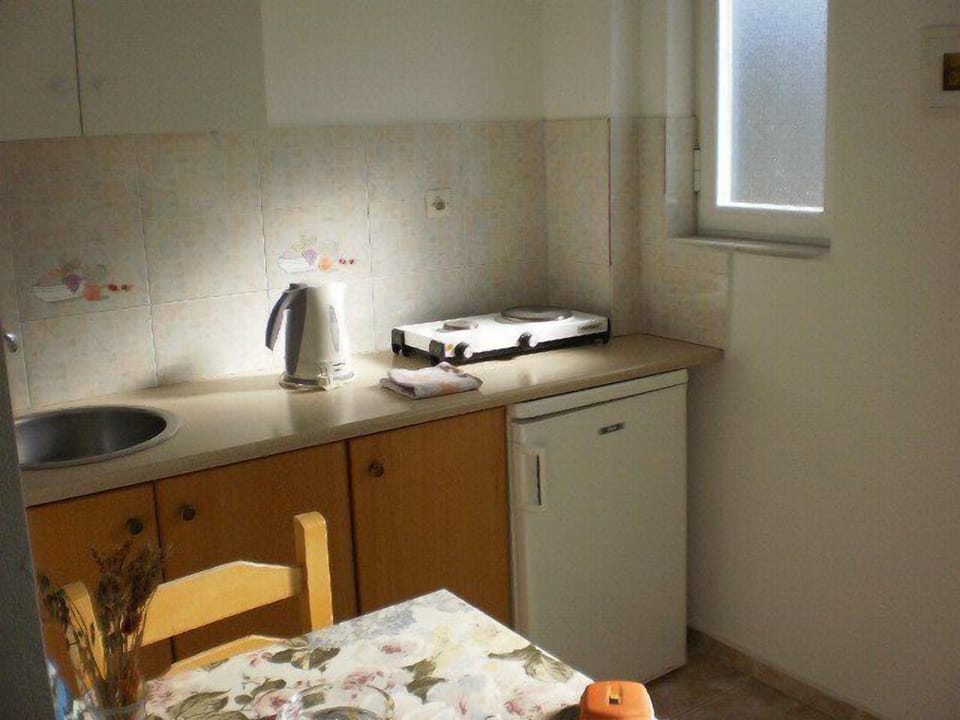 Studio | Private kitchenette | Fridge, coffee/tea maker, electric kettle, cookware/dishes/utensils