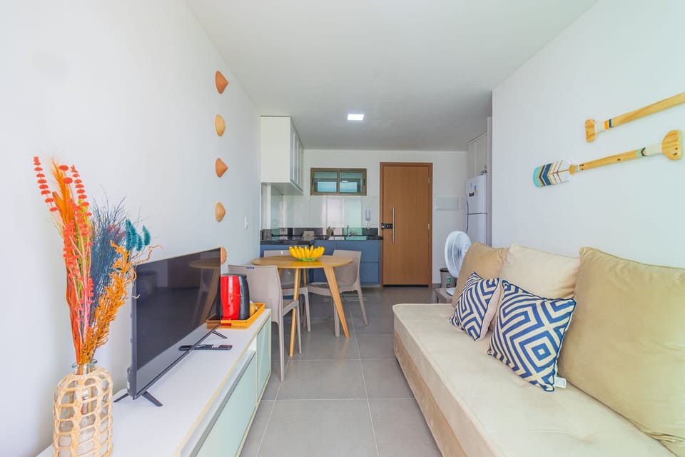 Basic Apartment | Living area | 40-inch TV with digital channels