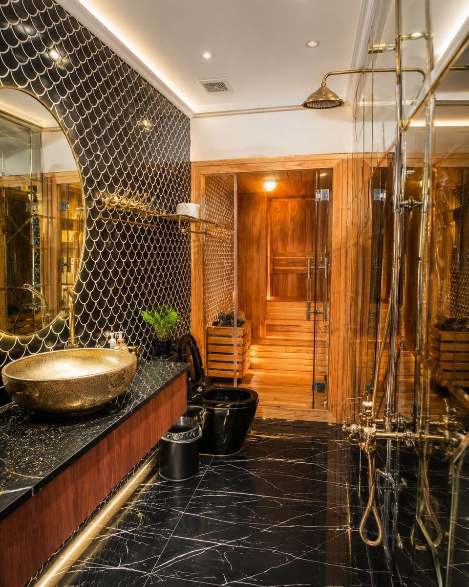 Superior Double Room | Bathroom | Shower, free toiletries, hair dryer, bidet