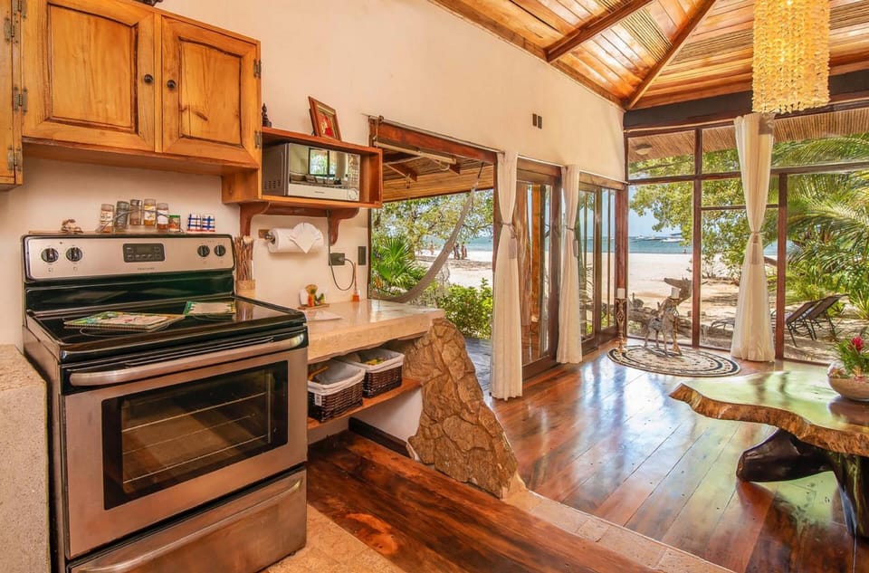 2 Bedroom Luxury Beachfront Villa | Private kitchen | Fridge, coffee/tea maker