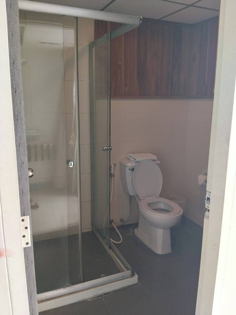 Twin Room | Bathroom | Shower, bidet, towels, soap