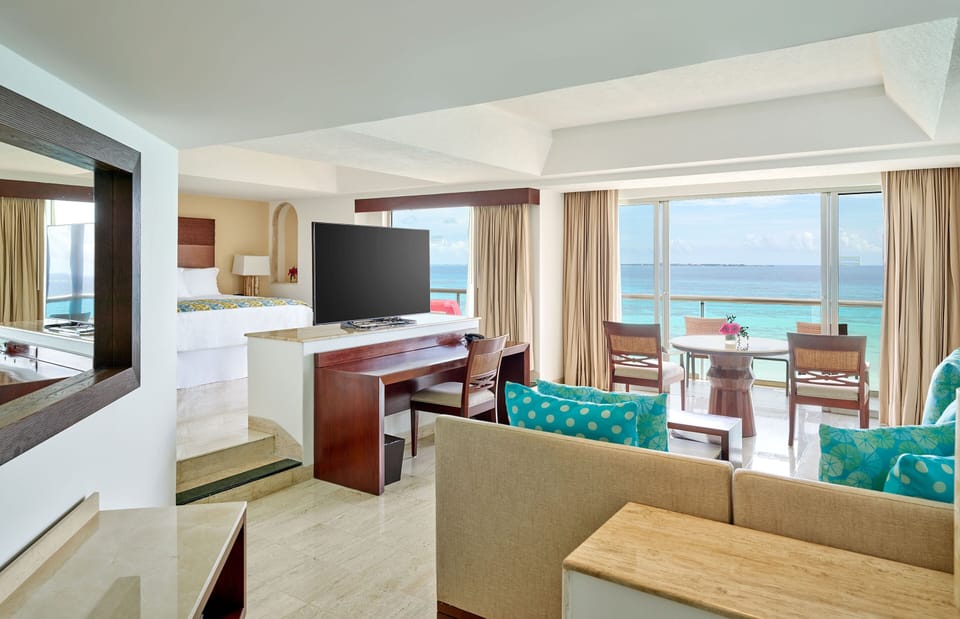Premium bedding, down comforters, pillowtop beds, free minibar