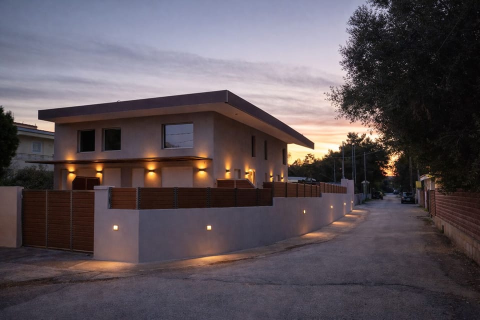 Front of property - evening/night