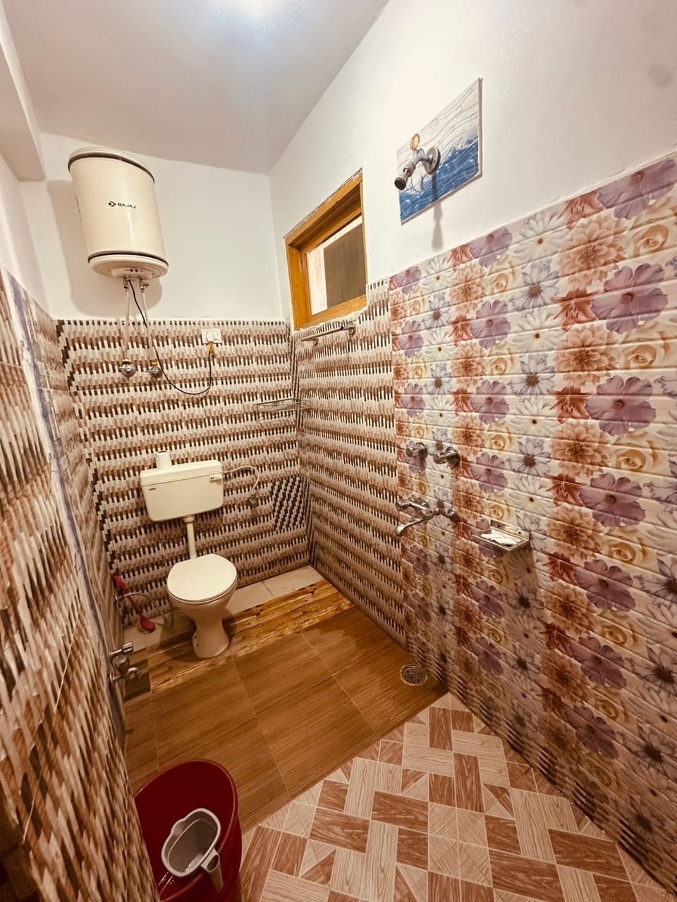 Shower, towels, soap, shampoo
