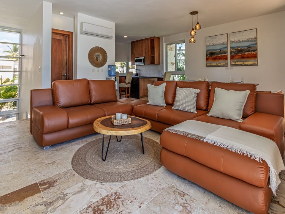Luxury Villa, Ocean View | Living area | 50-inch LCD TV with satellite channels, Netflix, streaming services