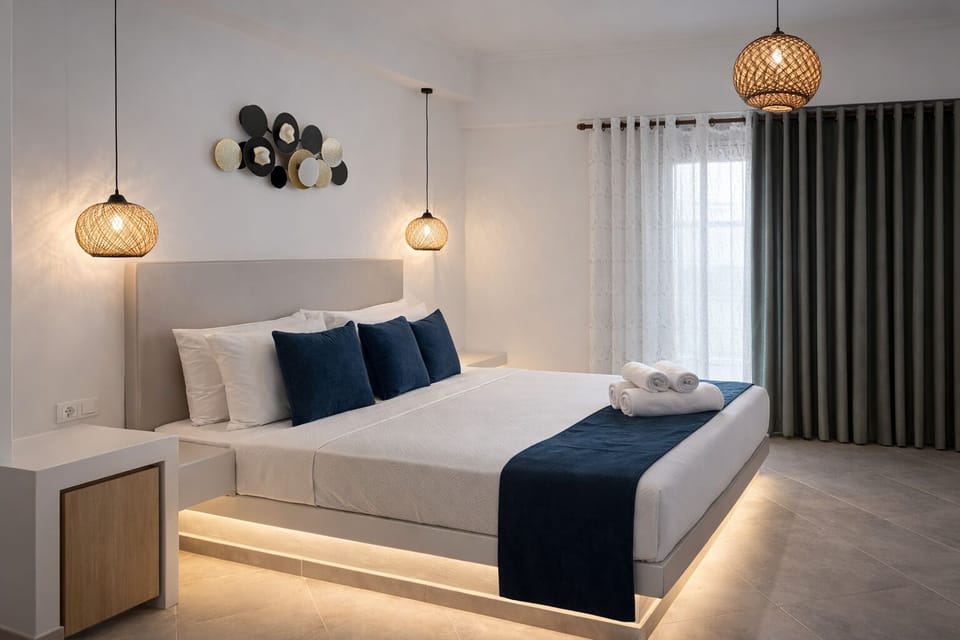 Triple Room, Balcony | In-room safe, individually decorated, desk, free cribs/infant beds