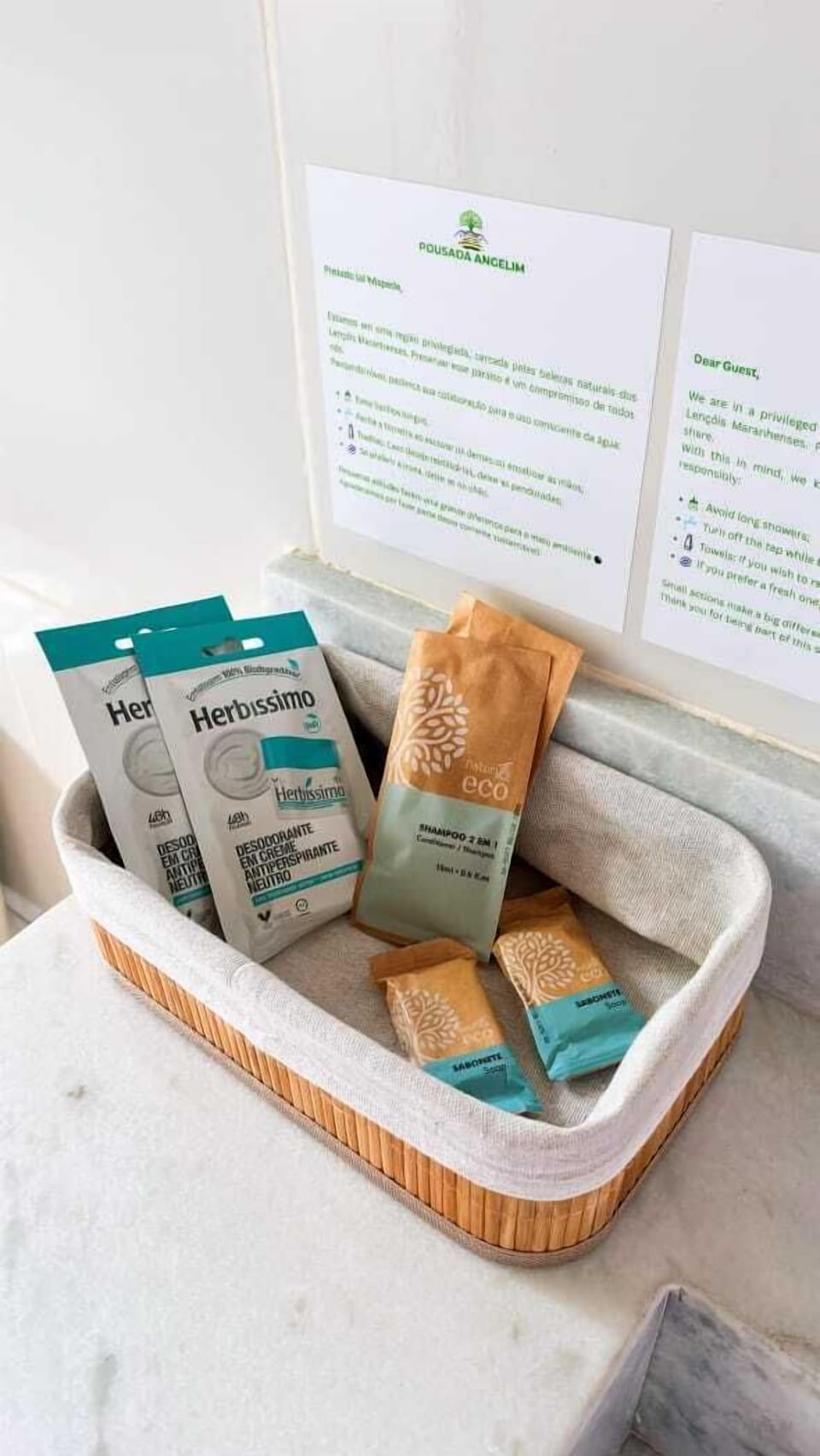 Free toiletries, hair dryer, towels, soap