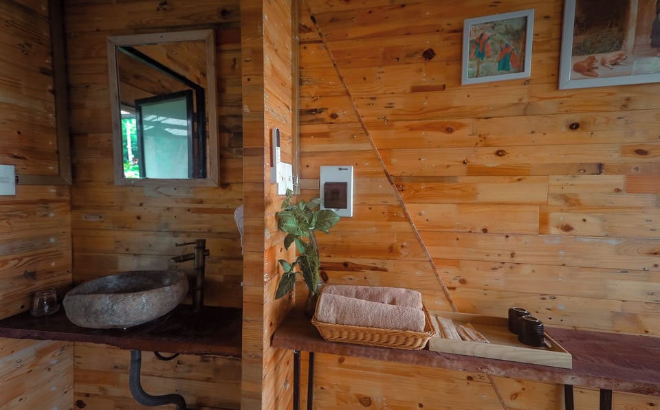 Deluxe Double or Twin Room, Mountain View, Mountainside | Bathroom | Shower, free toiletries, hair dryer, towels