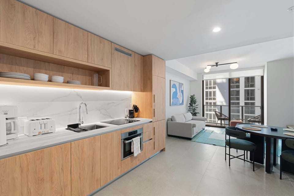 Apartment, 1 Bedroom, City View | Private kitchen