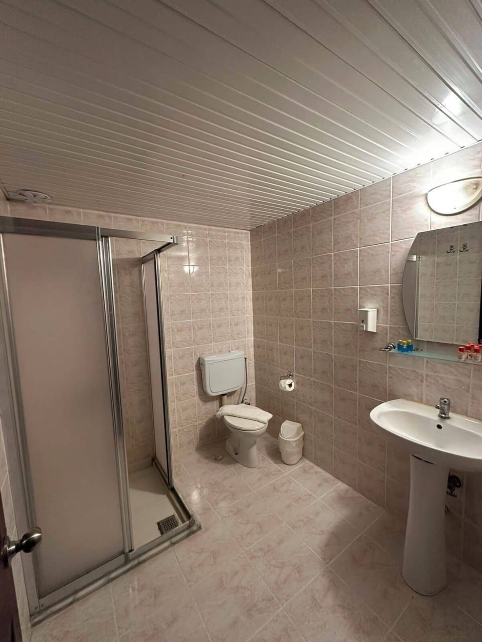 Standard Triple Room, Balcony, Partial Sea View | Bathroom | Shower, hair dryer, towels, soap