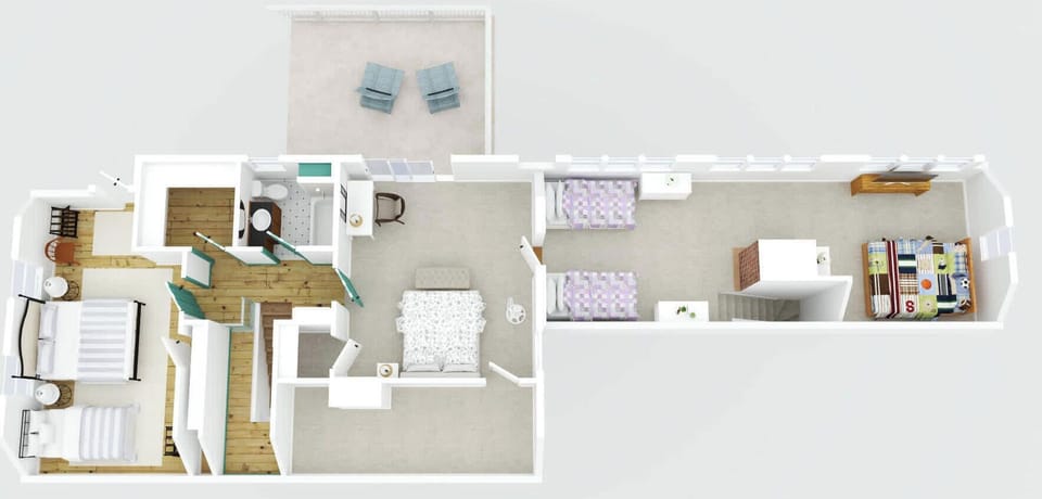 House, Multiple Beds, Patio, Garden View (Salt Meadow Farm) | Floor plan