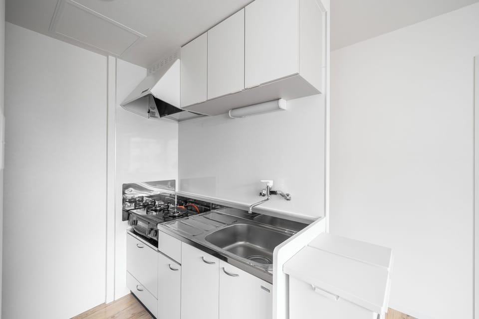 Apartment | Private kitchen | Fridge, microwave, stovetop, rice cooker