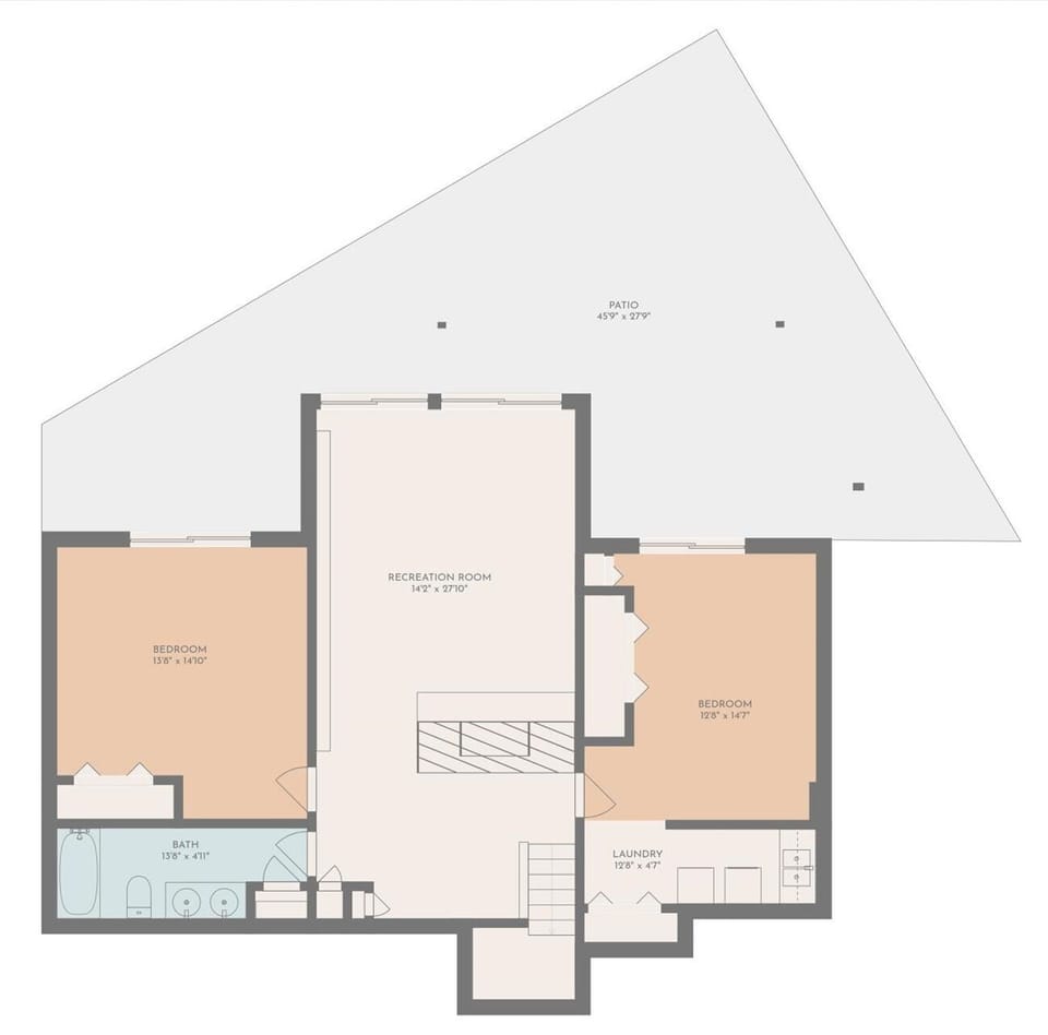 House, Multiple Beds, Hot Tub (LAKE Dancing Water) | Floor plan