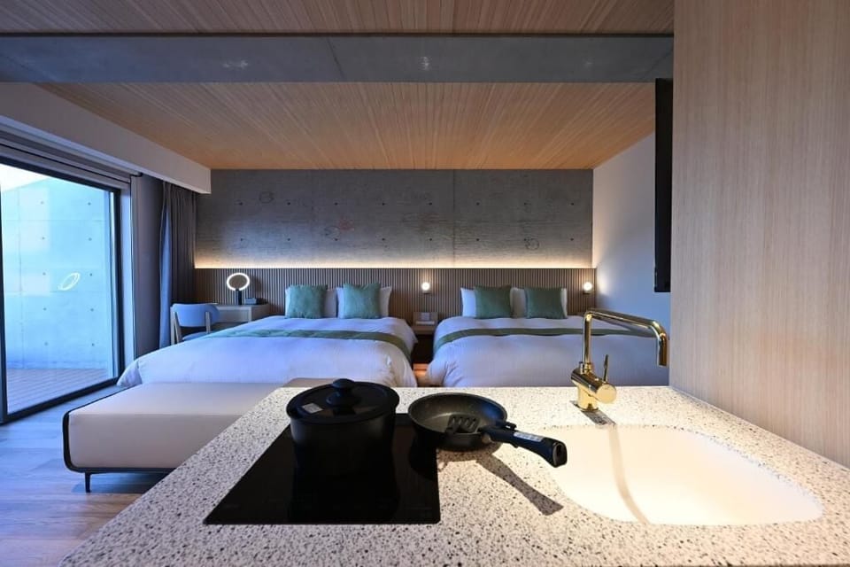 Premier Quadruple Room, Balcony, Sauna | Private kitchenette | Mini-fridge, microwave