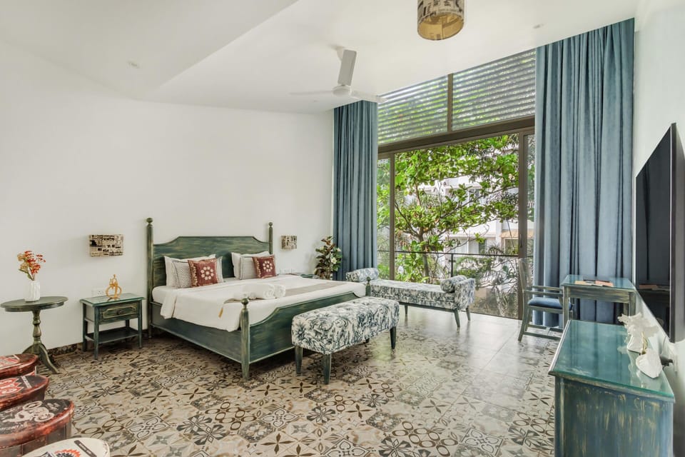 Villa, Non Smoking, Private Pool | Desk, bed sheets
