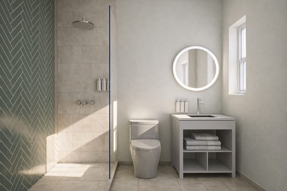 Free toiletries, hair dryer, towels, soap