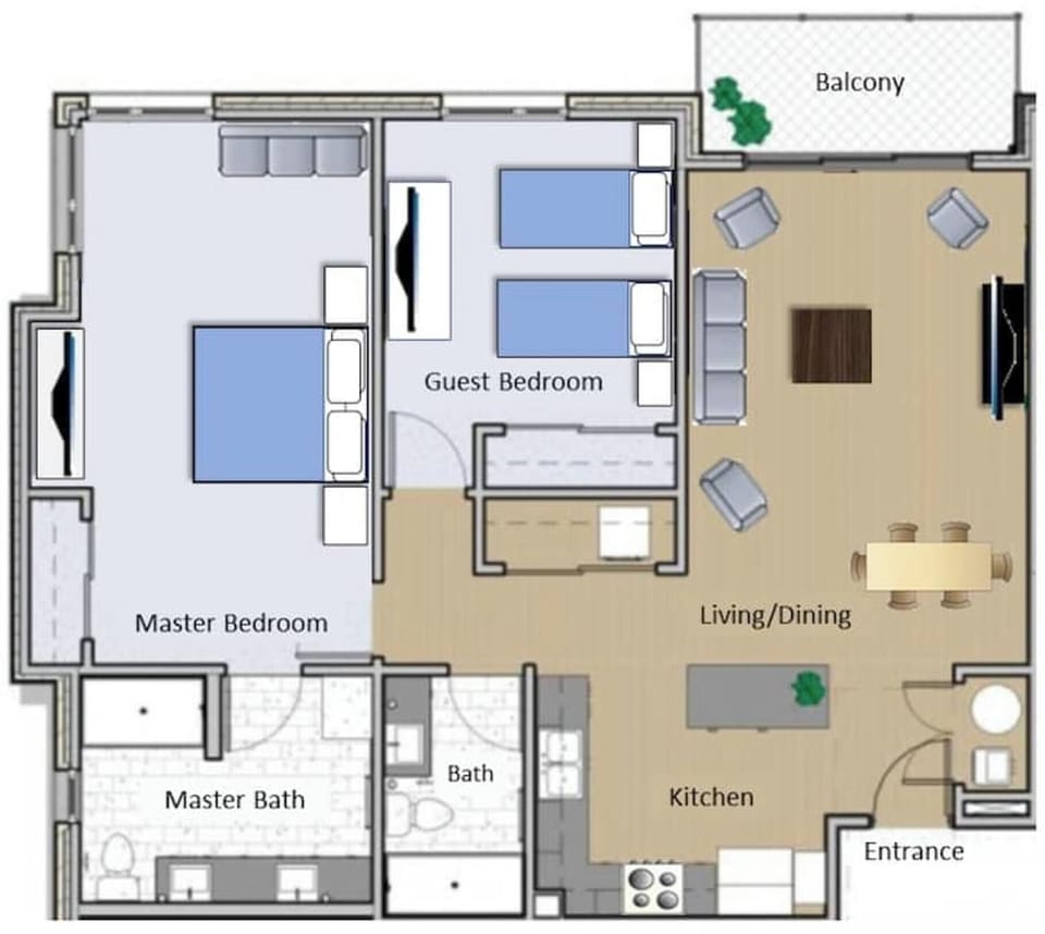 House | 2 bedrooms, high-speed internet