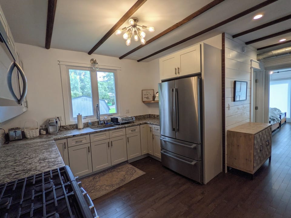 Design Apartment, Patio, Garden View | Private kitchen | Coffee/tea maker