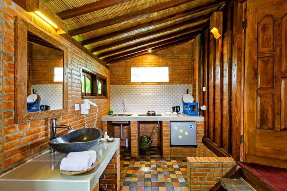 Bungalow, Balcony, Ocean View | Private kitchen