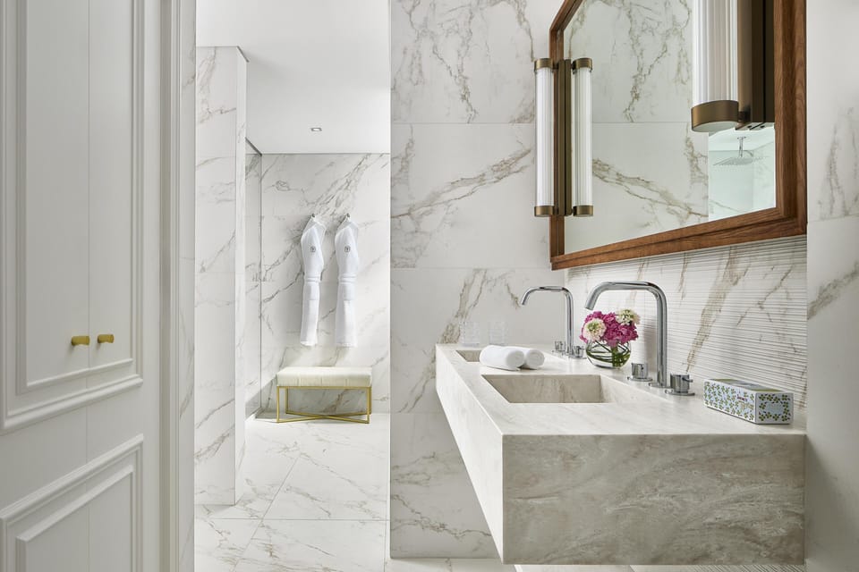 Eco-friendly toiletries, hair dryer, bathrobes, slippers