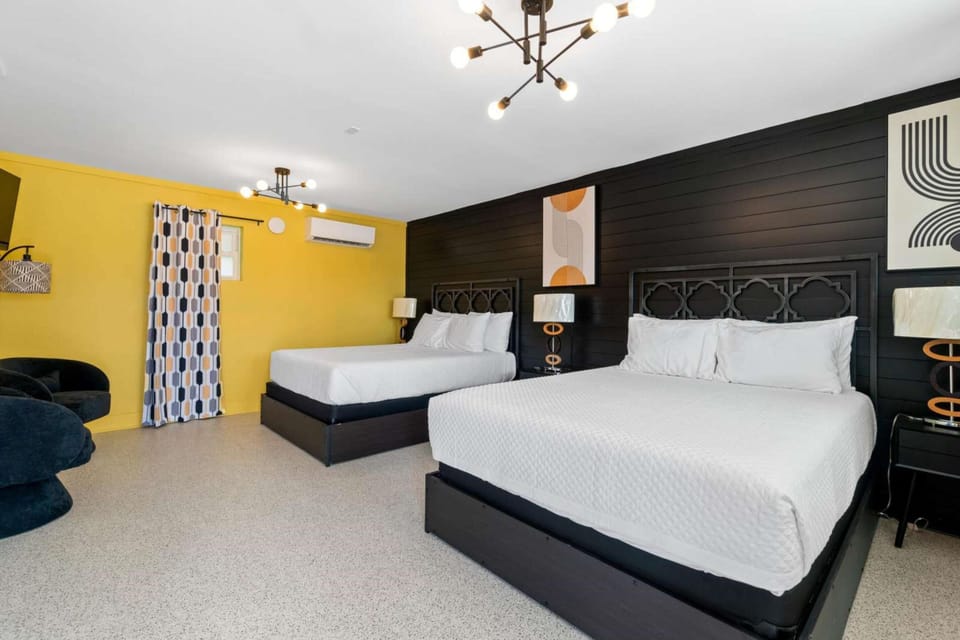 Individually decorated, individually furnished, iron/ironing board