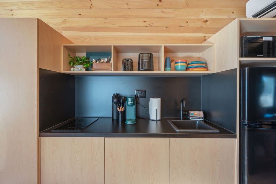 Luxury Cabin, Beachfront | Private kitchen