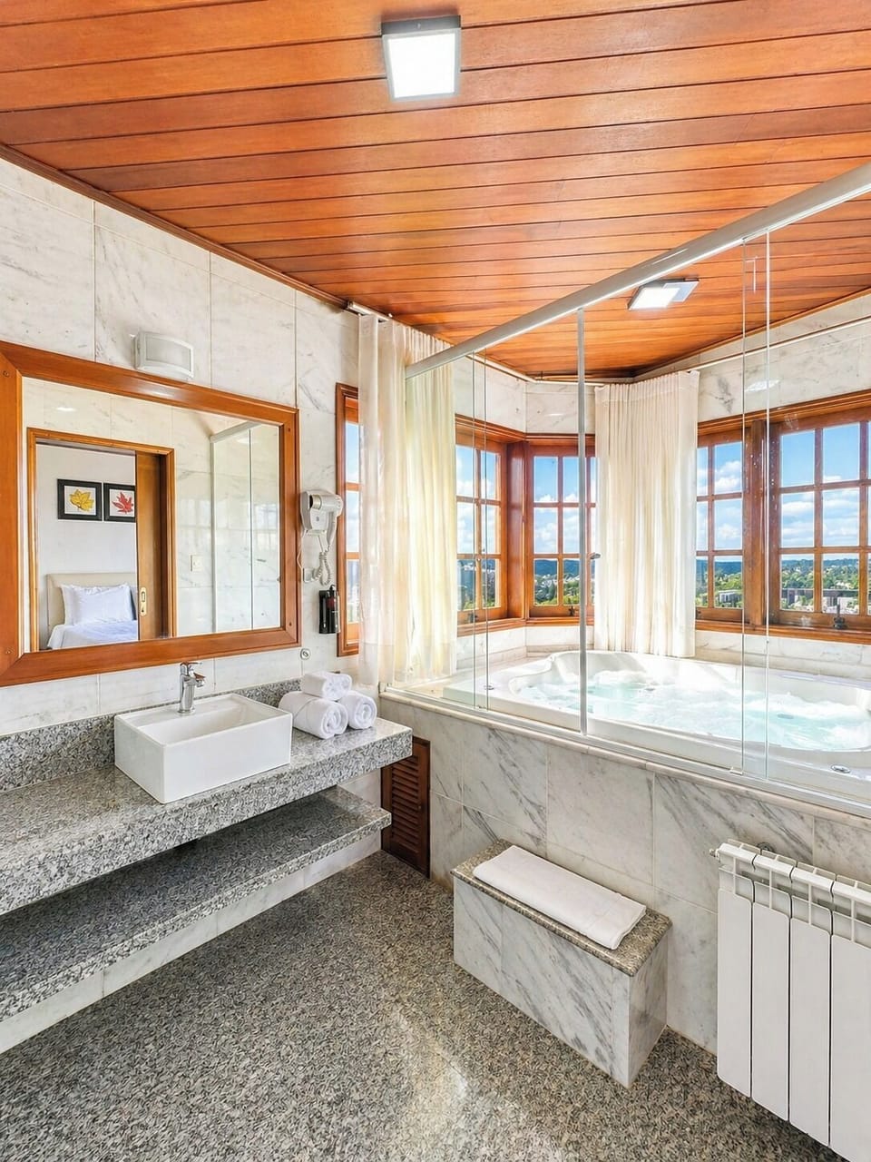 Premium Twin Room, Mountain View | Bathroom | Free toiletries, hair dryer, towels, soap