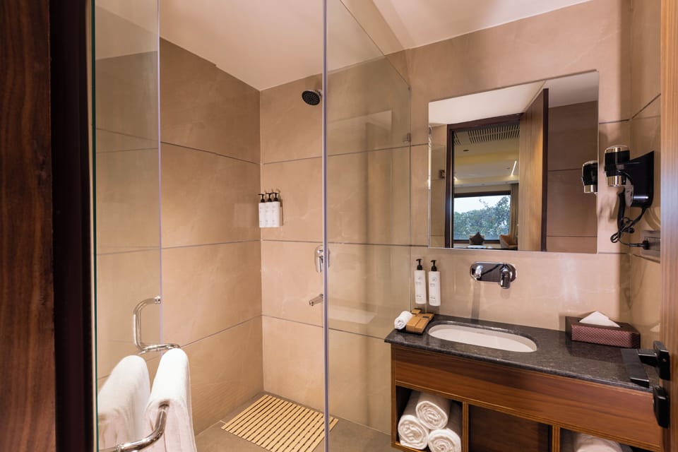 Superior Double Room, City View | In-room safe, desk, laptop workspace, iron/ironing board