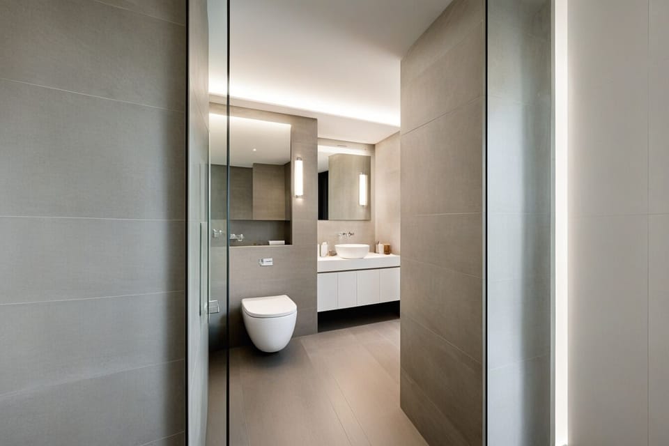 Family Apartment, Pool View | Bathroom | Shower, rainfall showerhead, designer toiletries, hair dryer