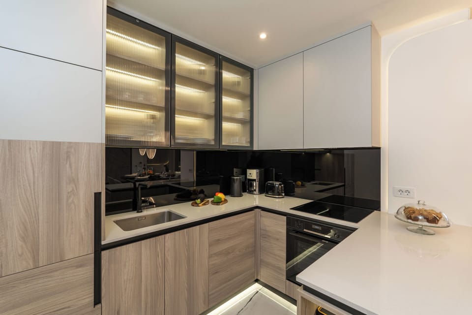 Apartment, Balcony, Garden View | Private kitchen