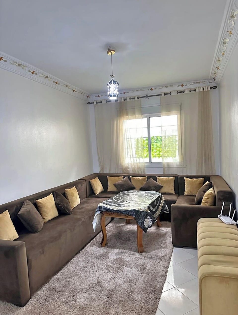 Family Apartment | Living area | 55-inch Smart TV with digital channels