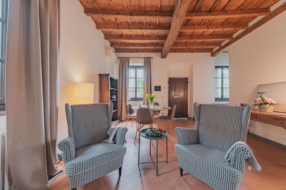 Superior Double Room, Garden View | Living area | TV