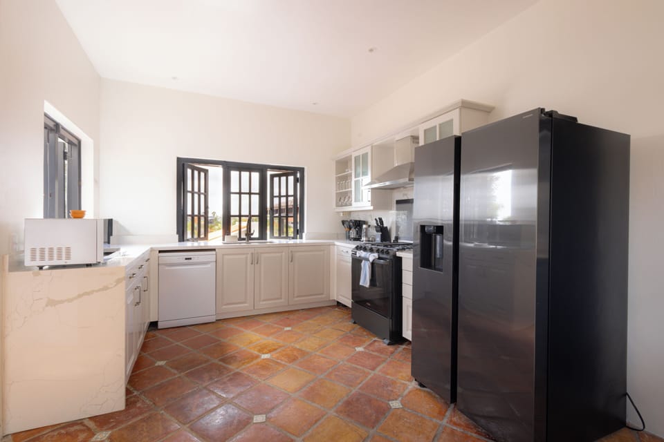 Panoramic Villa, Ocean View | Private kitchen | Blender, cleaning supplies, freezer, ice maker