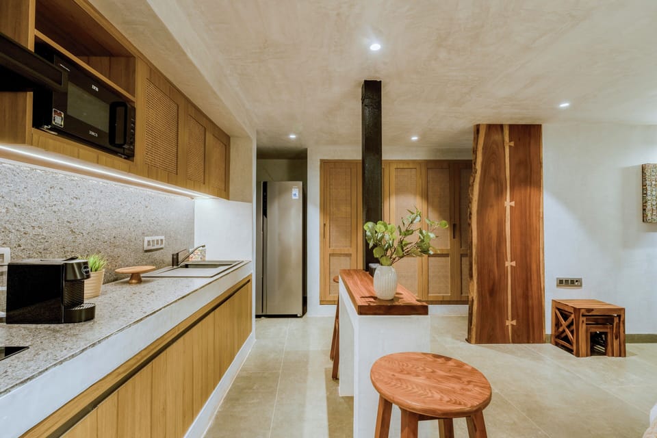 Luxury Villa, Sea View | Private kitchen | Full-size fridge, oven, electric kettle, toaster